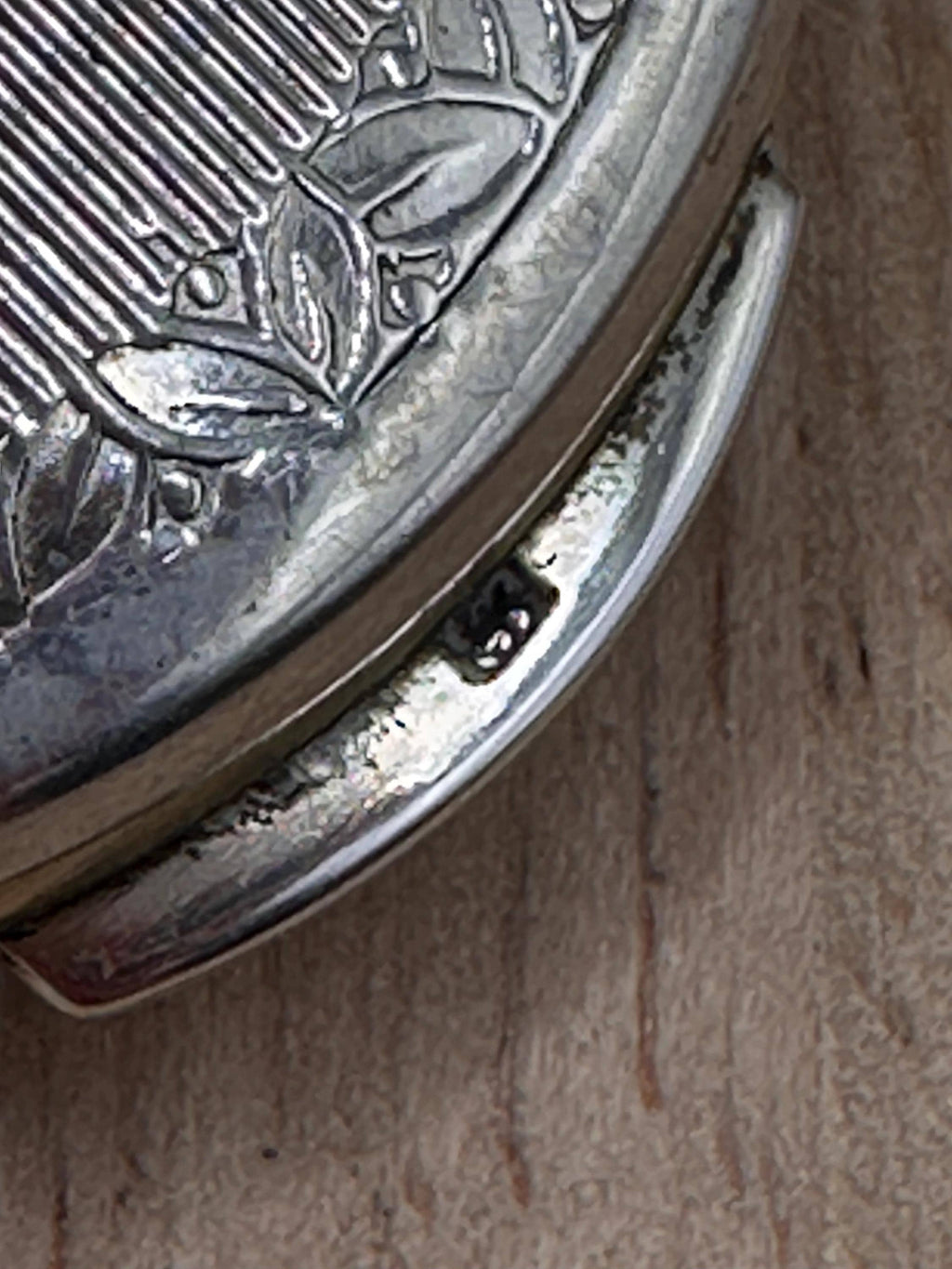 Kigu Cherie Solid Sterling Silver Heart Powder Compact 1961 Rare Boxed Vintage Vanity