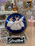 Stratton Baron Pas de Quatre Ballerina Powder Compact 1950s Ballet Dancers 8cm