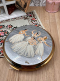 Vintage Stratton Baron Pas de Quatre Ballet Powder Compact – Markova Danilova Krassovska Riabouchinska 8cm
