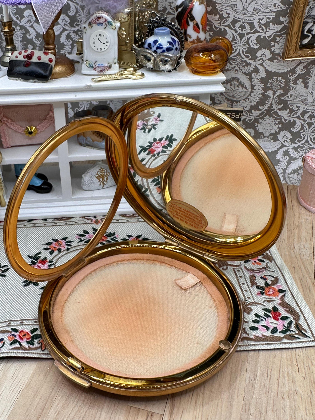 Vintage Stratton Baron Pas de Quatre Ballet Powder Compact – Markova Danilova Krassovska Riabouchinska 8cm