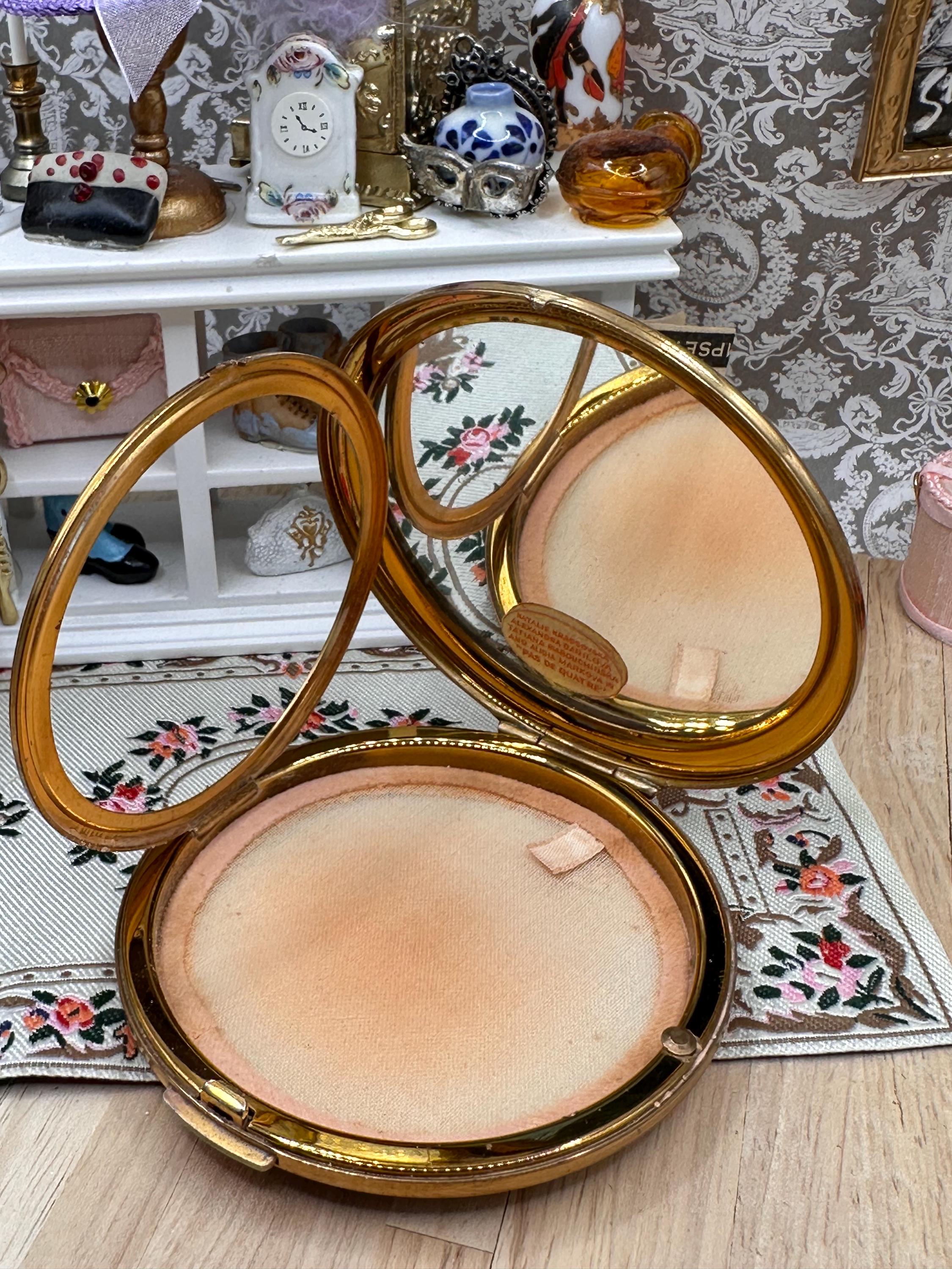Vintage Stratton Baron Pas de Quatre Ballet Powder Compact – Markova Danilova Krassovska Riabouchinska 8cm