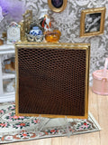 Vintage Kigu of London Convertible Powder Compact – Brown Faux Snakeskin 7.5cm