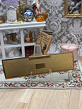 Vintage Mascot Handbag Comb Gold Tone Textured Case Tortoiseshell Effect 10.5cm