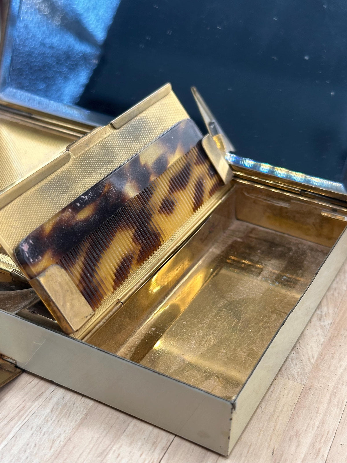 Vintage 1930s L.S. Mayer LSM ‘Elma’ Large Art Deco Minaudière Vanity Case