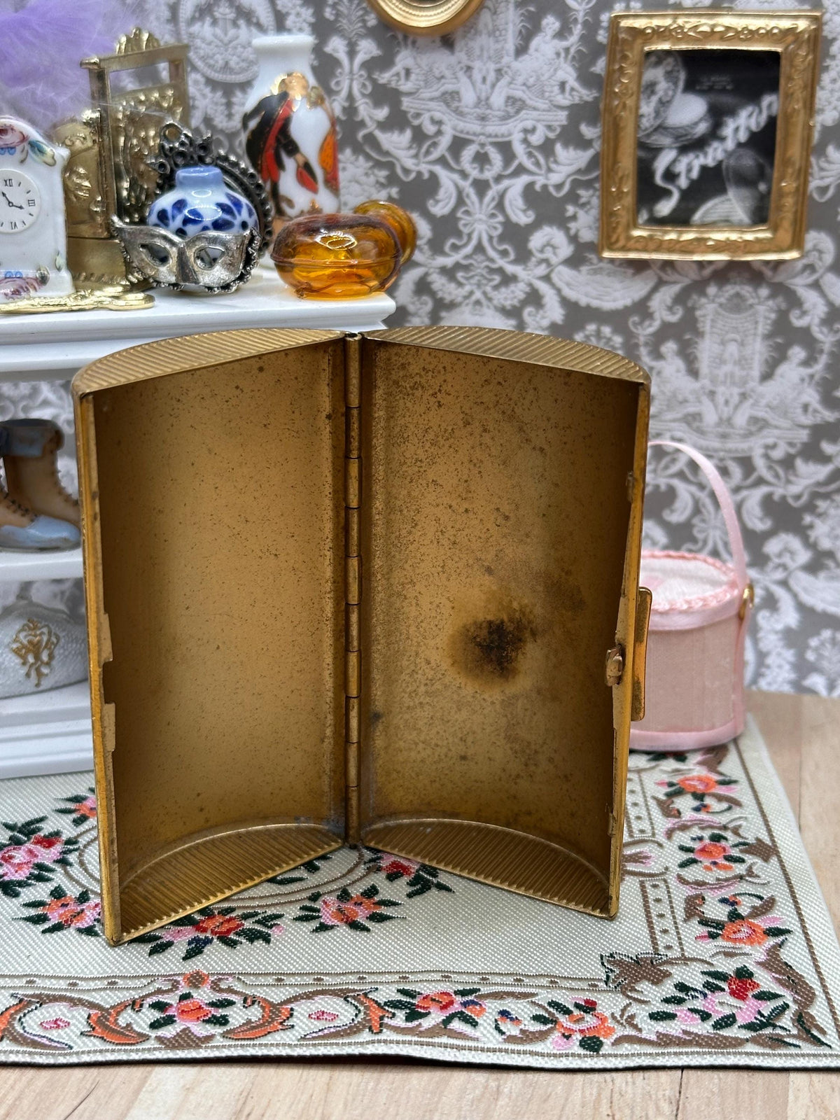 Vintage 1960s Kigu Dolphin 96 Barrel Cigarette Case Mallard Duck Reeds
