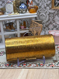Vintage Kigu Barrel Cigarette Case Gold Tone Textured Design 9cm 1950s 1960s